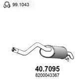 Глушитель выхлопных газов конечный ASSO 40.7095