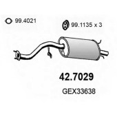 Глушитель выхлопных газов конечный ASSO 42.7029