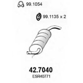 Глушитель выхлопных газов конечный ASSO 42.7040