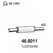 Средний глушитель выхлопных газов ASSO 46.6011