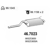 Глушитель выхлопных газов конечный ASSO 46.7023