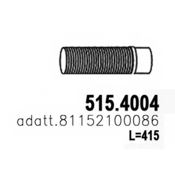 Гофрированная труба выхлопной системы ASSO 515.4004