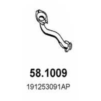 Труба выхлопного газа ASSO 58.1009