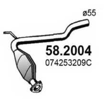 Предглушитель выхлопных газов ASSO 58.2004