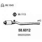 Средний глушитель выхлопных газов ASSO 58.6012