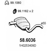 Средний глушитель выхлопных газов ASSO 58.6036