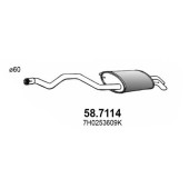 Глушитель выхлопных газов конечный ASSO 58.7114