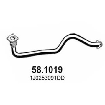 Труба выхлопного газа ASSO 58.1019