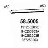 Труба выхлопного газа ASSO 58.5005