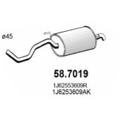 Глушитель выхлопных газов конечный ASSO 58.7019