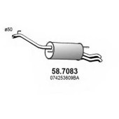 Глушитель выхлопных газов конечный ASSO 58.7083