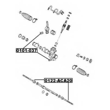 Сайлентблок рулевой рейки (1021602206021300024316, китай) <b>ASVA 0101037</b>