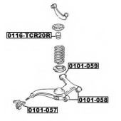 Сайлентблок заднего рычага <b>ASVA 0101058</b>
