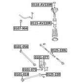 Сайлентблок задней цапфы (10216022070413000827010, китай) <b>ASVA 0101075</b>