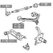 Сайленблок задний переднего верхнего рычага <b>ASVA 0101109</b>