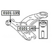 Сайлентблок, рычаг независимой подвески колеса <b>ASVA 0101135</b>