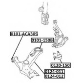 Сайлентблок, рычаг независимой подвески колеса <b>ASVA 0101150B</b>