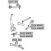 Сайлентблок, рычаг независимой подвески колеса <b>ASVA 0101183</b>
