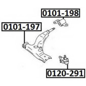 Сайленблок переднего рычага передний <b>ASVA 0101198</b>