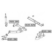Сайлентблок, рычаг независимой подвески колеса <b>ASVA 0101206</b>