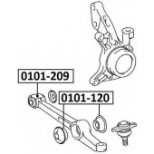 Сайлентблок, рычаг независимой подвески колеса <b>ASVA 0101209</b>