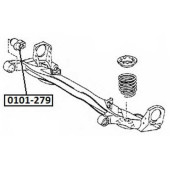 Сайлентблок, рычаг независимой подвески колеса <b>ASVA 0101279</b>