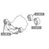Сайлентблок подушки дифференциала (10216022070413000827010, китай) <b>ASVA 0101313</b>