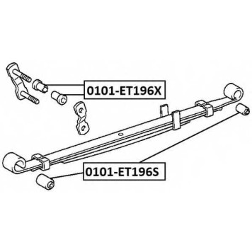 Сайленблок рессоры <b>ASVA 0101ET196S</b>