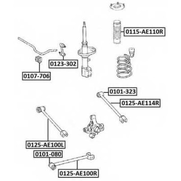 Втулка, стабилизатор <b>ASVA 0107706</b>