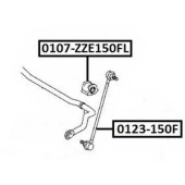 Втулка переднего стабилизатора левая D21.2 <b>ASVA 0107ZZE150FL</b>