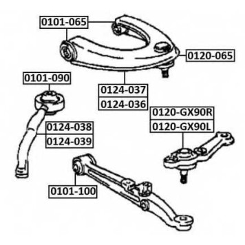 Опора шаровая <b>ASVA 0120065</b>