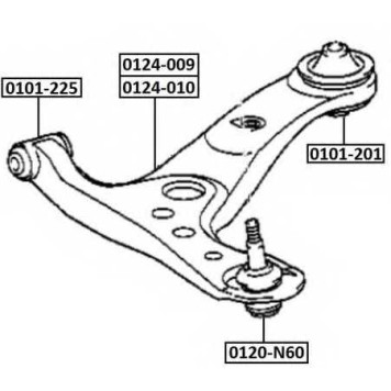 Опора шаровая <b>ASVA 0120N60</b>