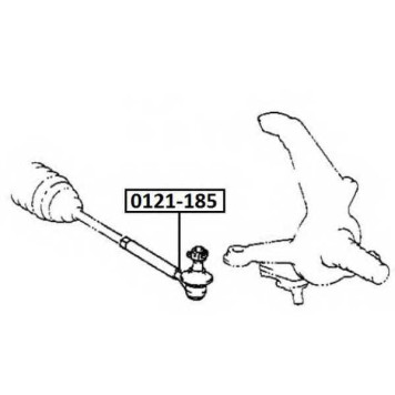 Наконечник рулевой <b>ASVA 0121185</b>