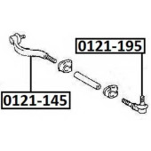 Наконечник рулевой наружный <b>ASVA 0121195</b>