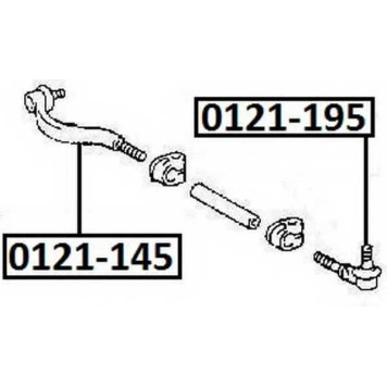 Наконечник рулевой наружный <b>ASVA 0121195</b>