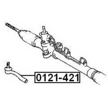 Наконечник рулевой правый <b>ASVA 0121421</b>