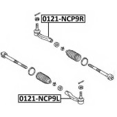 Наконечник рулевой левый <b>ASVA 0121NCP9L</b>