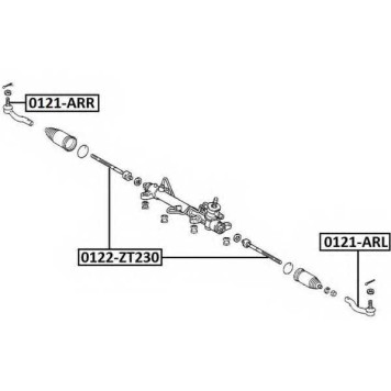 Тяга рулевая <b>ASVA 0122ZT230</b>