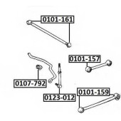Тяга стабилизатора задняя (LAND CRUISER PRADO KDJ12 RZJ12 VZJ12) <b>ASVA 0123012</b>