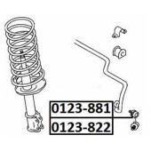Тяга стабилизатора передняя правая <b>ASVA 0123882</b>