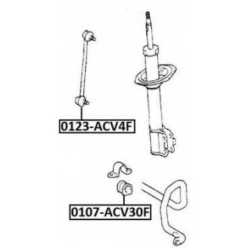 Тяга стабилизатора передняя <b>ASVA 0123ACV4F</b>