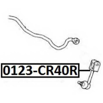 Тяга стабилизатора задняя <b>ASVA 0123CR40R</b>