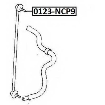 Стойка стабилизатора <b>ASVA 0123NCP9</b>