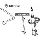 Стойка стабилизатора <b>ASVA 0123ZZT230F</b>