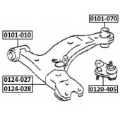 Рычаг независимой подвески колеса, подвеска колеса <b>ASVA 0124028</b>
