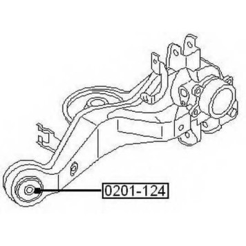 Сайленблок заднего продольного рычага <b>ASVA 0201124</b>