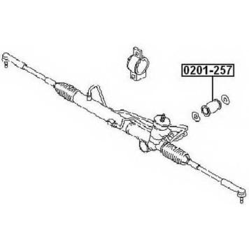Сайлентблок рулевой рейки (10216022/060213/0002431/6, китай) <b>ASVA 0201257</b>