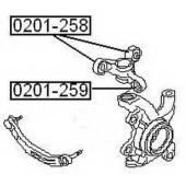 Сайлентблок, рычаг независимой подвески колеса <b>ASVA 0201259</b>