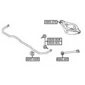 Сайлентблок, рычаг независимой подвески колеса <b>ASVA 0201272</b>