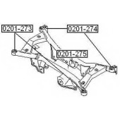Сайлентблок, рычаг независимой подвески колеса <b>ASVA 0201275</b>